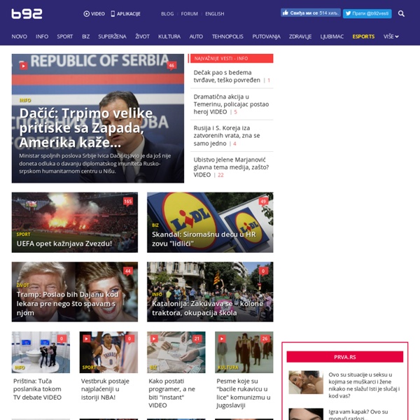 Internet, Radio i TV stanica; najnovije vesti iz Srbije