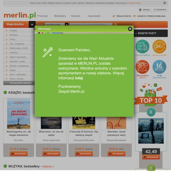 Sklep internetowy Merlin.pl - filmy, książki, zabawki, muzyka, ...