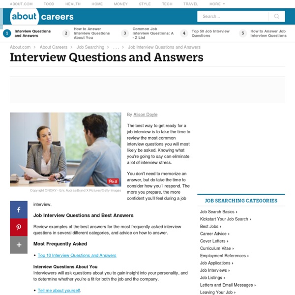 Interview Questions: Job Interview Questions and Answers