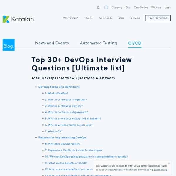 Top 30+ DevOps Interview Questions