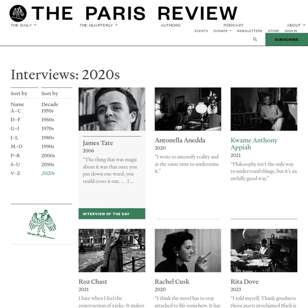Interviews, Writers, Quotes, Fiction, Poetry - Paris Review