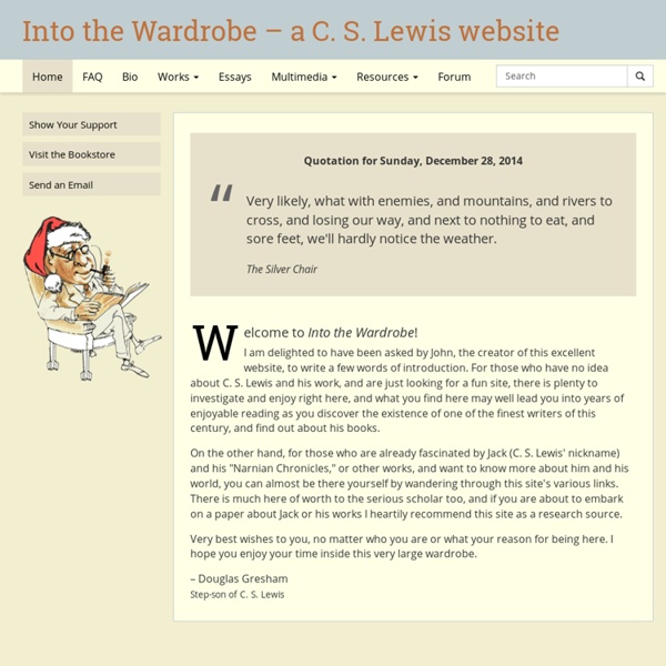 Into The Wardrobe A C S Lewis Web Site Pearltrees
