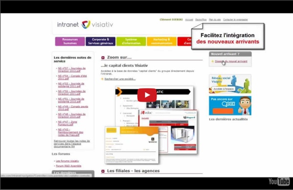 L'Intranet d'entreprise avec VDoc 11