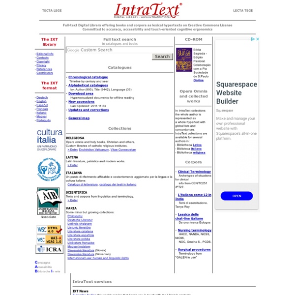 IntraText Digital Library