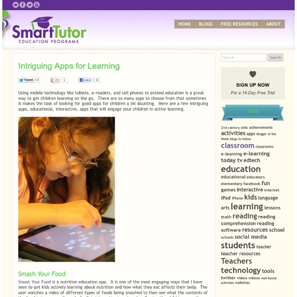 Intriguing Apps for Learning