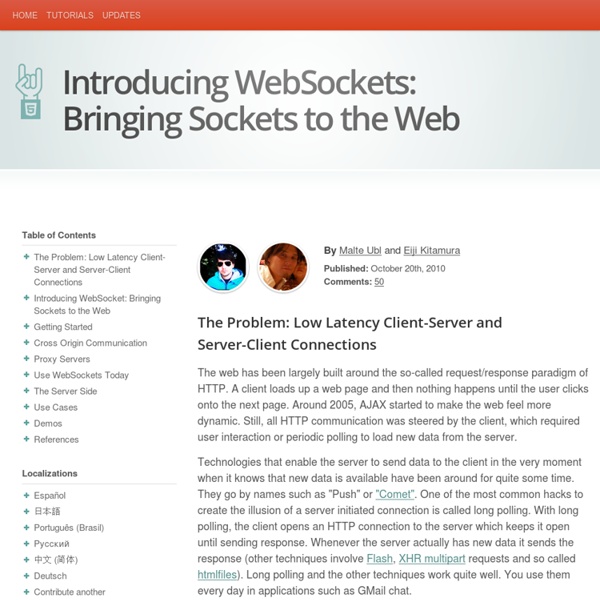 Introducing WebSockets: Bringing Sockets to the Web