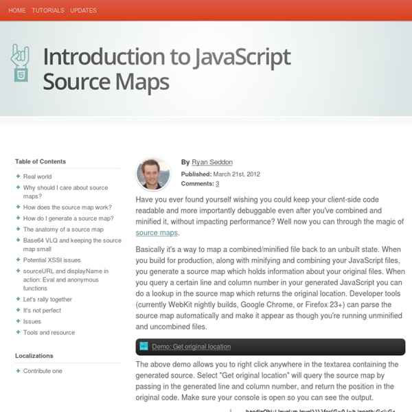 Introduction to JavaScript Source Maps