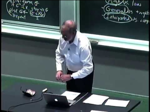 MIT 6.00 Introduction to Computer Science and Programming, Fall 2008