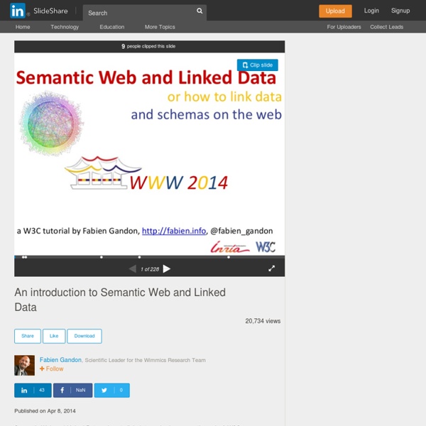 An introduction to Semantic Web and Linked Data