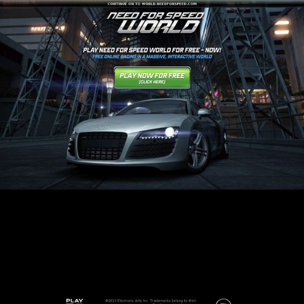 Need for Speed World - Домашняя страница