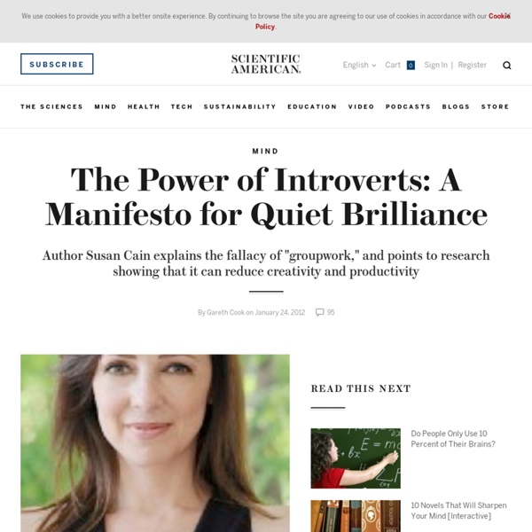 The Power of Introverts: A Manifesto for Quiet Brilliance