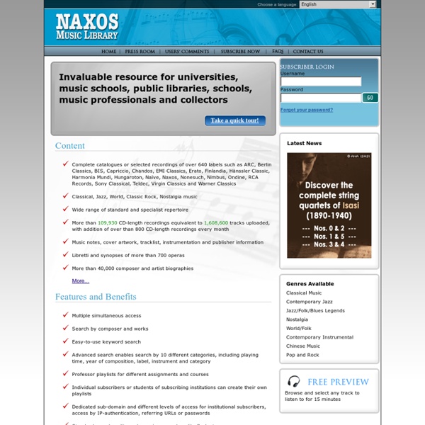 Naxos Music Library - Invaluable Resource for Music Enthusiasts and Collectors