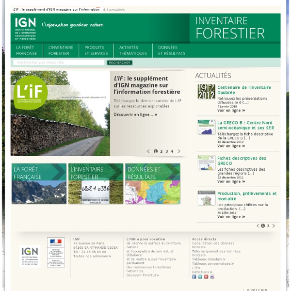 [INVENTAIRE FORESTIER NATIONAL]