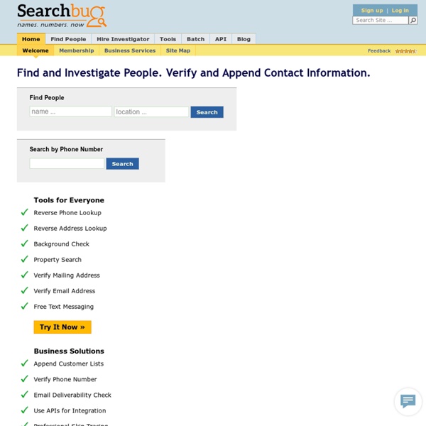 Free People Finder and Company Search