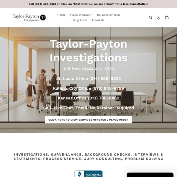 Kansas City Private Investigator- Taylor Payton Investigations