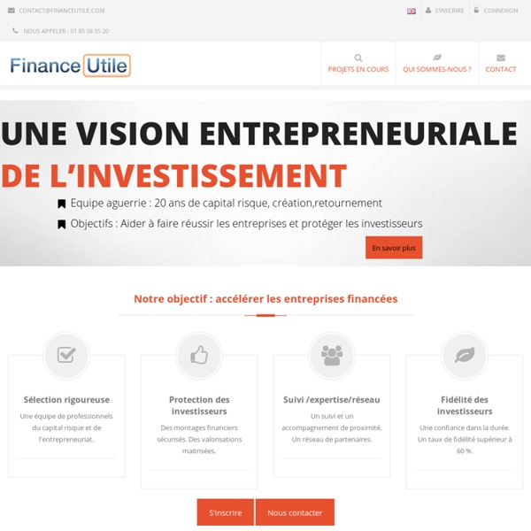 FinanceUtile.com - Plateforme de financement participatif de projets entre particuliers.