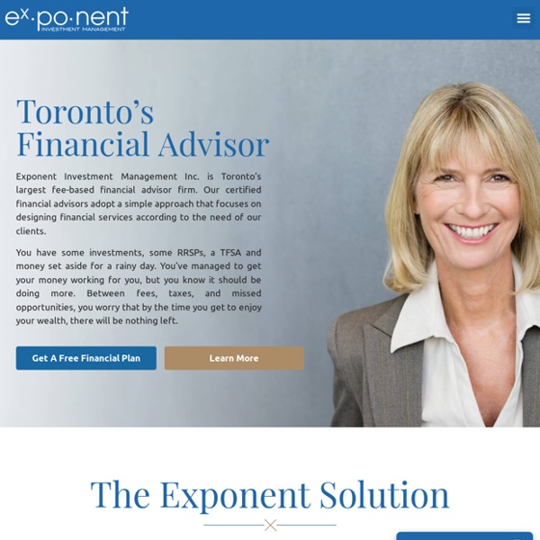 Financial Advisor Toronto - Exponent Investment Management