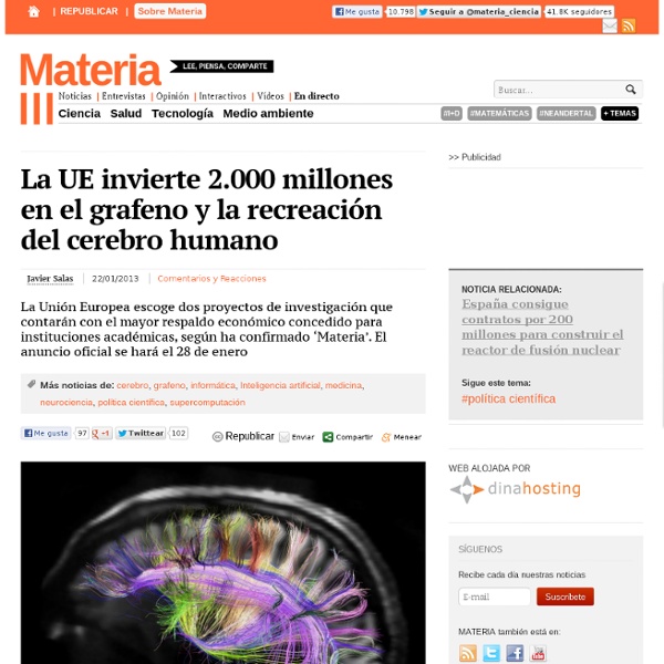 La UE invierte 2.000 millones en el grafeno y la recreación del cerebro humano