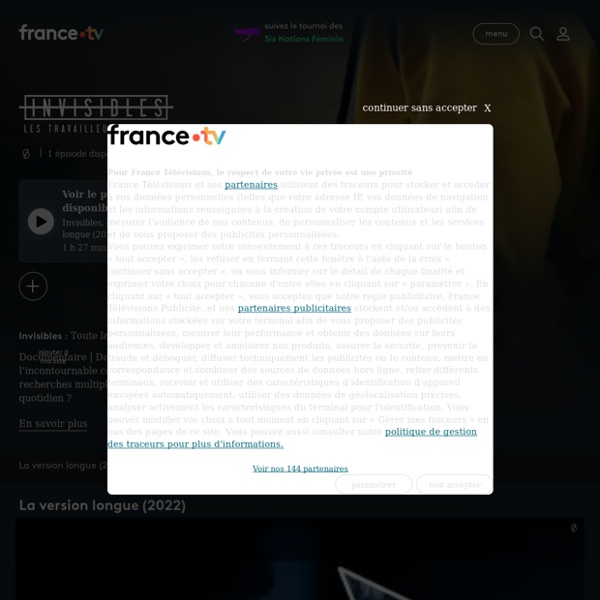 Invisibles - Replay et vidéos en streaming - France tv