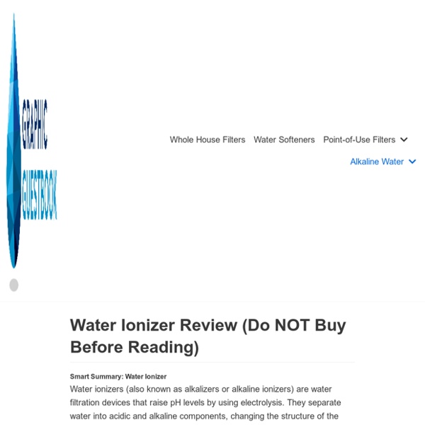 Best Water Ionizer Discovered After 79 Hours of Research » Healthy Water Review