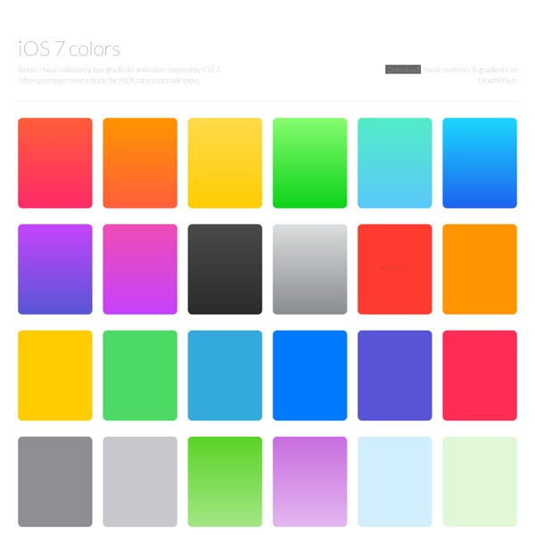 iOS 7 colors
