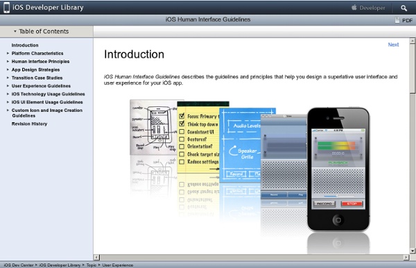 iPhone Human Interface Guidelines: Introduction