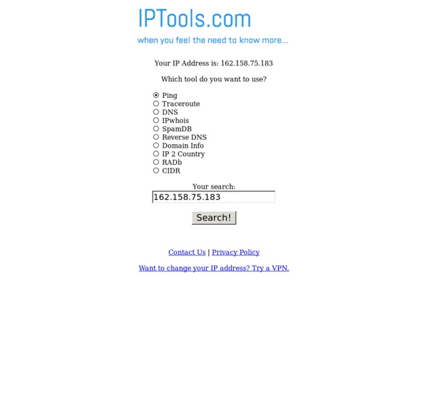IpTools.com - Free DNS tools