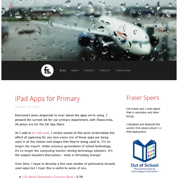 iPad Apps for Primary