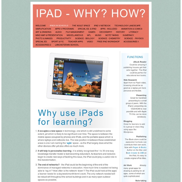 iPad - Why? How?