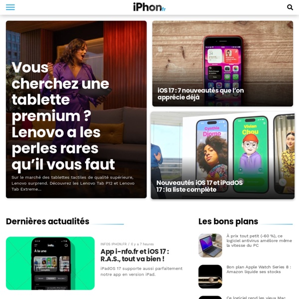 iPhon.fr - Toute l'actualité iPhone, iPad, Apple Watch