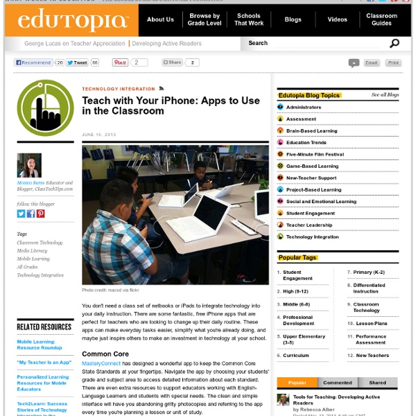 Teach with Your iPhone: Apps to Use in the Classroom