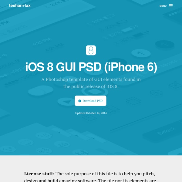 iPhone GUI PSD