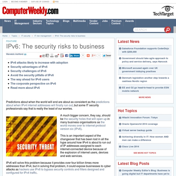 IPv6: The security risks to business