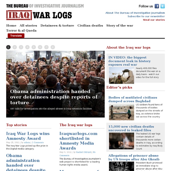 Iraq War Logs by The Bureau Of Investigative Journalism