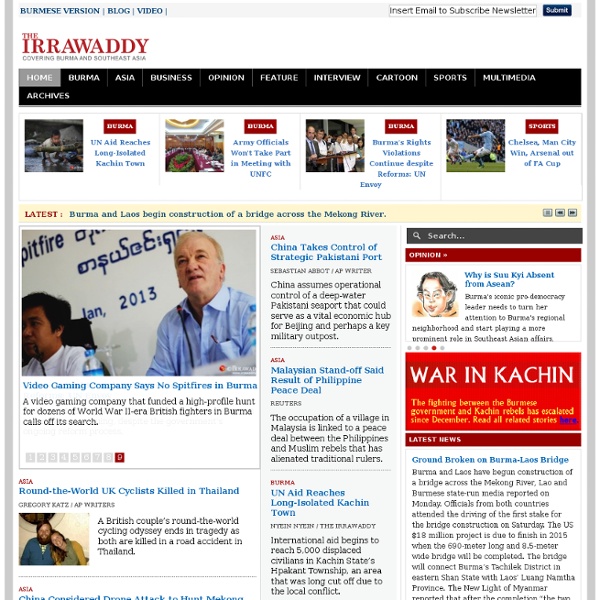 The Irrawaddy news magazine, Burma, Myanmar, Southeast Asia