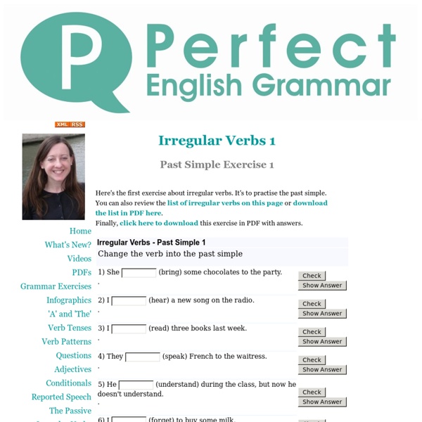 Irregular Verbs Exercise 1