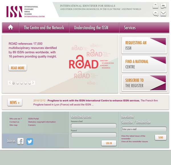 ISSN home page