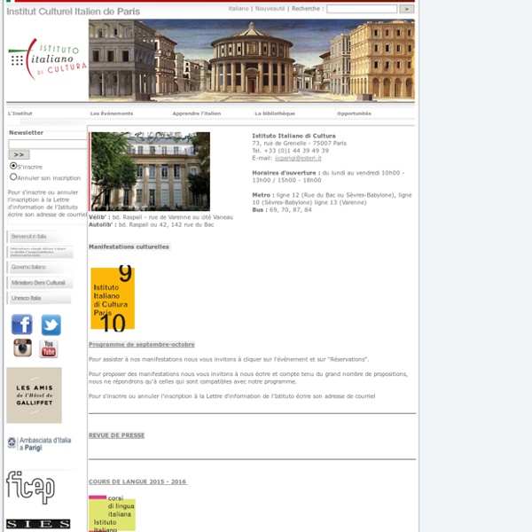 Institut Culturel Italien de Paris