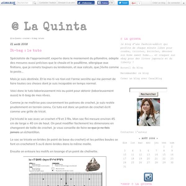 It-bag : le tuto - @ La Quinta