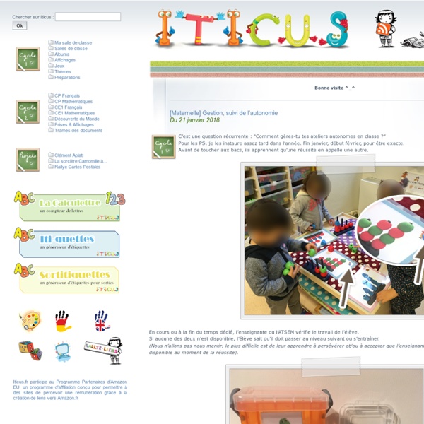 Iticus : docs et affichages pour la classe