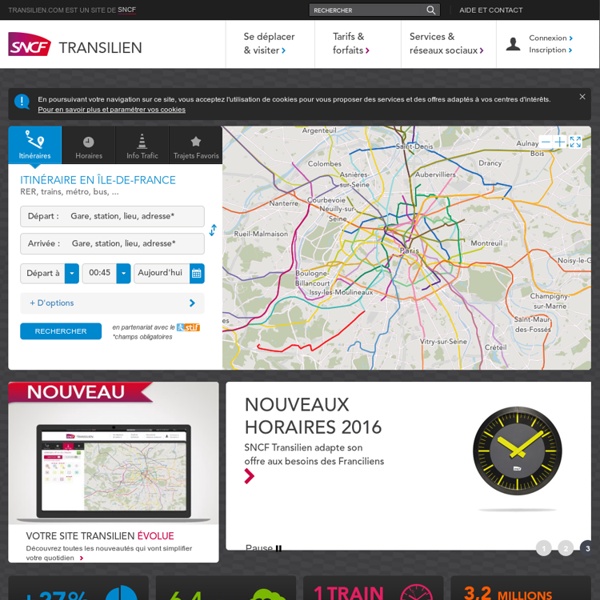 SNCF Transilien : transport RER, Metro, Train à Paris et Ile de France