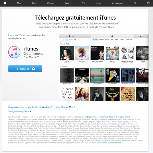 iTunes - Affiliés - Télécharger iTunes