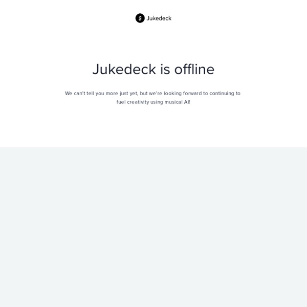 Jukedeck - Create unique, royalty-free soundtracks for your videos.