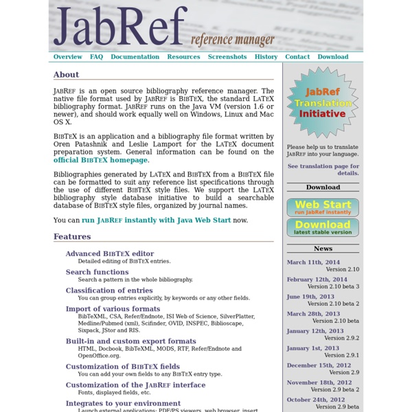 JabRef reference manager