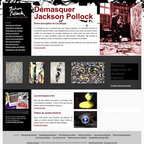 Jackson Pollock - Démasquer Jackson Pollock