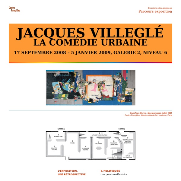 Jacques Villeglé : exposition Centre Georges Pompidou