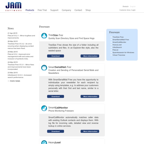 JAM Software - Windows Freeware