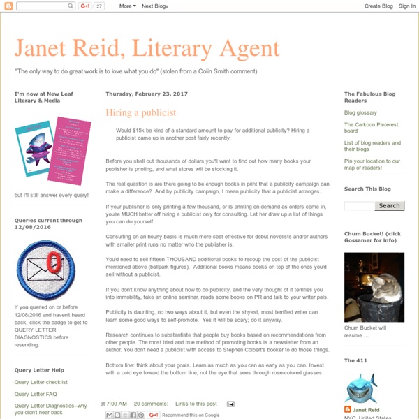 Janet Reid, Literary Agent