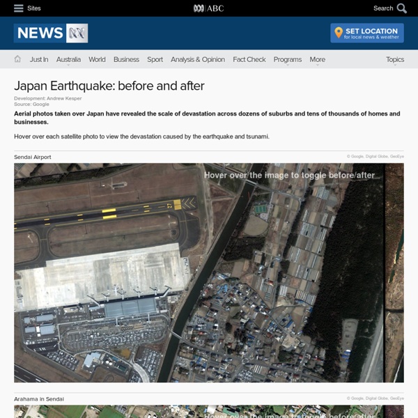 ABC News - Japan Earthquake: before and after