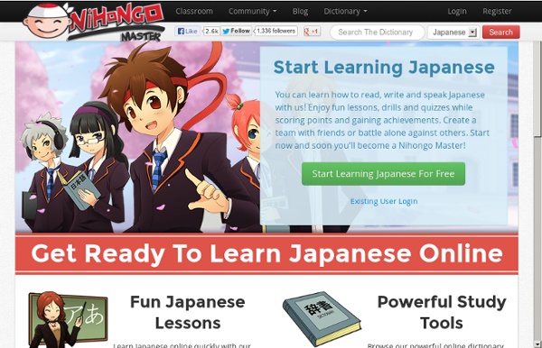 Learn Japanese Online at Nihongo Master